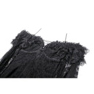 Darkinlove Women's Gothic Off-the-Shoulder Ruffled Lace Splice Prom Dress