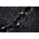 Darkinlove Women's Gothic Off-the-Shoulder Ruffled Lace Splice Prom Dress