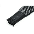 Darkinlove Women's Gothic Pinstripe Peter Pan Collar Long Sleeved Shirt