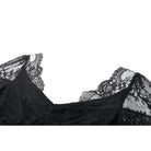 Darkinlove Women's Gothic Plunging Flared Sleeved Lace Shirt