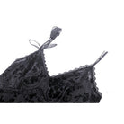 Darkinlove Women's Gothic Plunging Floral Slip Dress