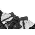 Darkinlove Women's Gothic Puff Sleeved High/low Multilayer Chiffon Dress