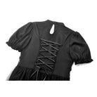 Darkinlove Women's Gothic Puff Sleeved High/low Multilayer Chiffon Dress