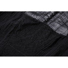 Darkinlove Women's Gothic Puff Sleeved Spiderweb Splice Witch Dress