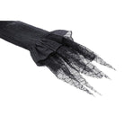 Darkinlove Women's Gothic Puff Sleeved Spiderweb Splice Witch Dress