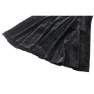 Darkinlove Women's Gothic Puff Sleeved Velvet Homecoming Dress