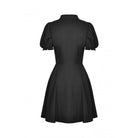 Darkinlove Women's Gothic Red Heart Contrast Color Shirt Dress