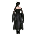 Darkinlove Women's Gothic Retro Ruffle Layered Lace Mesh Maxi Skirt