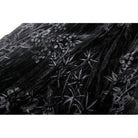 Darkinlove Women's Gothic Rose Embroidered Velvet Prom Fishtail Dress