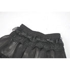 Darkinlove Women's Gothic Rose Lace Layered Long Skirt