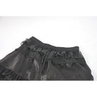 Darkinlove Women's Gothic Rose Lace Layered Long Skirt