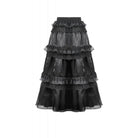 Darkinlove Women's Gothic Rose Lace Layered Long Skirt