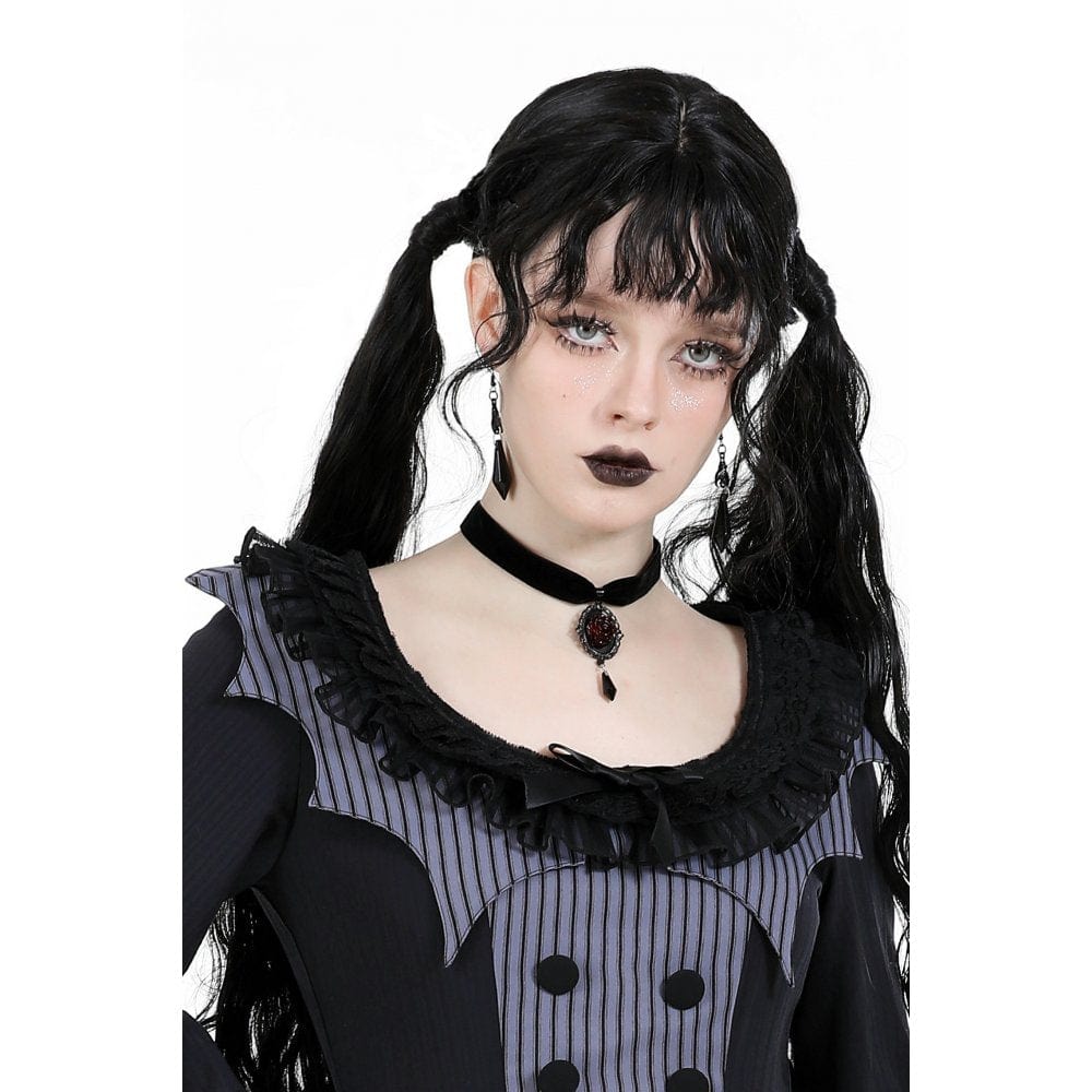 Darkinlove Women's Gothic Rose Velvet Choker