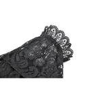 Darkinlove Women's Gothic Rose Velvet Splice Lace Flared Arm Sleeves