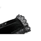 Darkinlove Women's Gothic Rose Velvet Splice Lace Flared Arm Sleeves