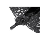 Darkinlove Women's Gothic Rose Velvet Splice Lace Flared Arm Sleeves
