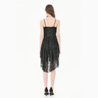 Darkinlove Women's Gothic Ruffled High-Low Lace Slip Dress