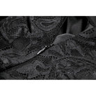 Darkinlove Women's Gothic Ruffled High-Low Lace Slip Dress