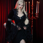 Darkinlove Women's Gothic Ruffled Lace Cape