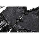 Darkinlove Women's Gothic Ruffled Lace High/Low Coat