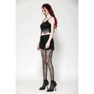 Darkinlove Women's Gothic Ruffled Lace Splice Shorts