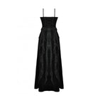 Darkinlove Women's Gothic Ruffled Lace Splice Velvet Corset Slip Dress