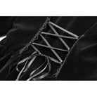 Darkinlove Women's Gothic Ruffled Tiered Hem High Low Puff Sleeved Jacket