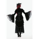 Darkinlove Women's Gothic Ruffled Tiered Hem High Low Puff Sleeved Jacket