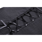 Darkinlove Women's Gothic Ruffles Short Puff Sleeved Shirt Black