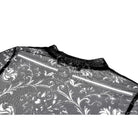 Darkinlove Women's Gothic Skull Floral Printed Mesh Sheer Long Sleeve Top