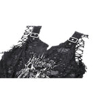 Darkinlove Women's Gothic Skull Printed Distressed Tank Top