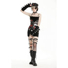 Darkinlove Women's Gothic Skull Printed Witch Slip Dress