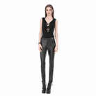 Darkinlove Women's Gothic Spider Cutout Halterneck Tank Top