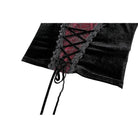 Darkinlove Women's Gothic Spider Decor Lace-up Contrast Color Crop Top