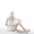 Darkinlove Women's Gothic Strappy Floral Embroidered Gloves