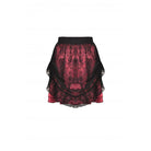 Darkinlove Women's Gothic Strappy Lace Splice Mini Skirt