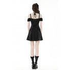 Darkinlove Damen Gothic-Trägerkleid ohne Schulter