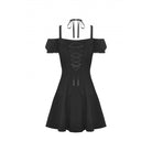 Darkinlove Damen Gothic-Trägerkleid ohne Schulter