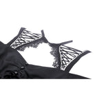 Darkinlove Damen Gothic-Trägerkleid ohne Schulter
