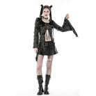 Darkinlove Women's Gothic Strappy Ripped Cardigan