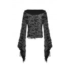 Darkinlove Women's Gothic Strappy Ripped Cardigan