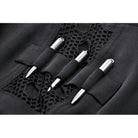 Darkinlove Women's Gothic Turn-down Collar Cutout Homecoming Dress