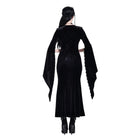 Darkinlove Women's Gothic Velvet Applique V-neck Flare Sleeve Maxi Dress