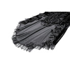 Darkinlove Women's Gothic Velvet Lace-up Ruffle High-Low Skirt