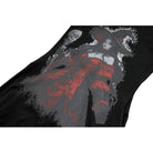 Darkinlove Women's Gothic Witch Print Irregular Hem Flare Sleeve Short Dress