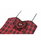 Darkinlove Women's Grunge Layered Plaid Slip Dress