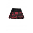 Darkinlove Damen Grunge Batik-Faltenrock