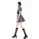 Darkinlove Women's Lolita Lace Collar Striped Dress