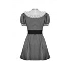 Darkinlove Women's Lolita Lace Collar Striped Dress