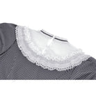 Darkinlove Women's Lolita Lace Collar Striped Dress